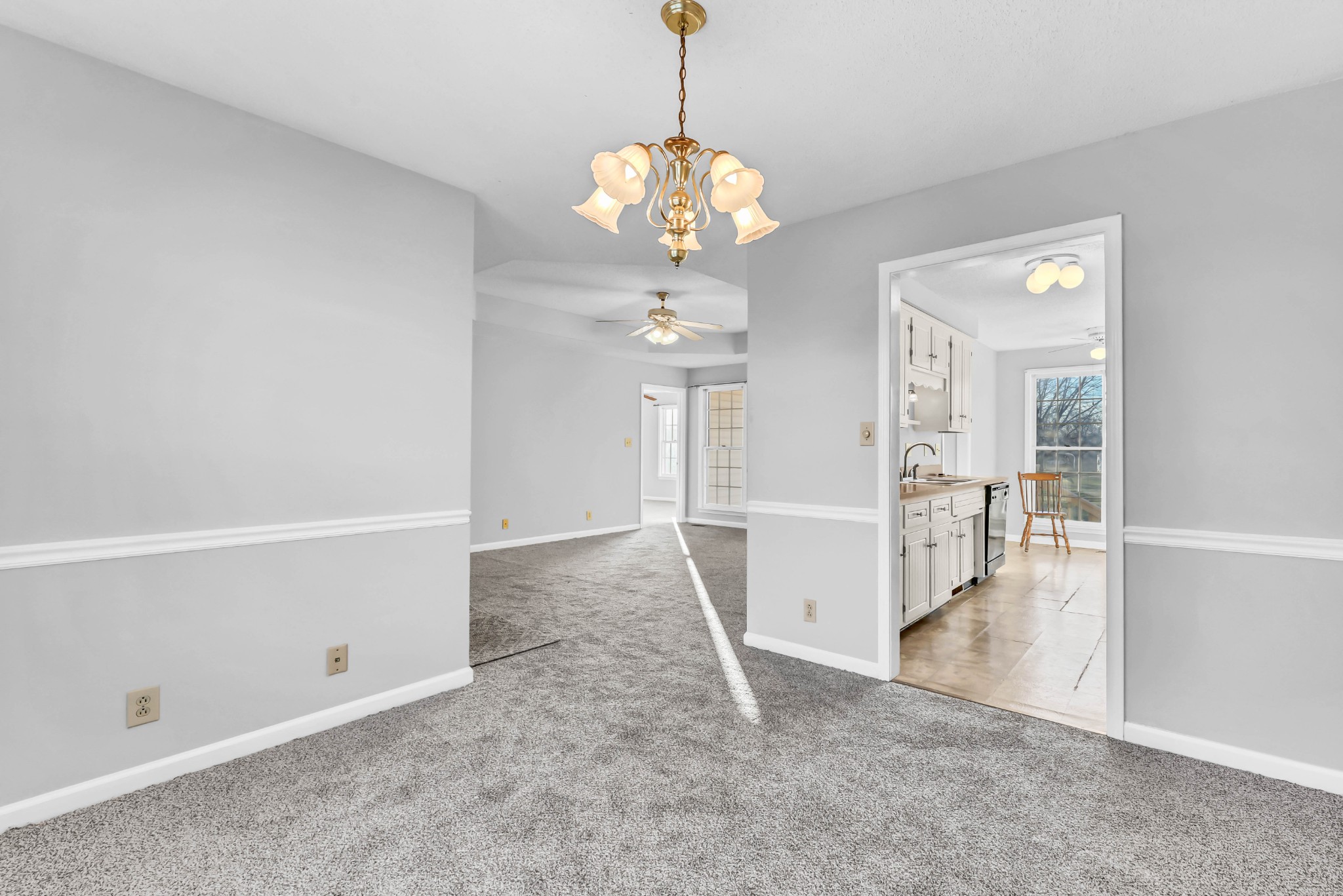 3708 Trenton Road Clarksville, TN 37042 - Photo 12 of 35 wooden floor in an empty room with a bathroom