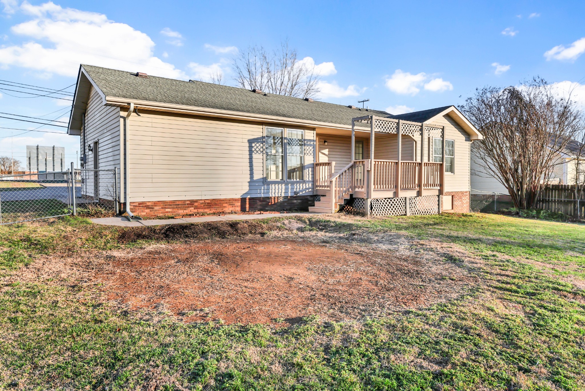 3708 Trenton Road Clarksville, TN 37042 - Photo 35 of 35 a backyard of a house with yard and outdoor seating