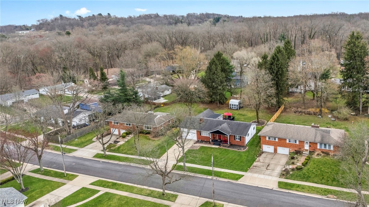 679 Garnette Road Akron, OH 44313 - Photo 3 of 47 Bird's eye view featuring a forest view and a residential view