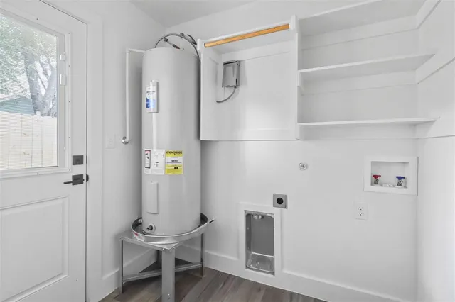 a bathroom with a bathtub and sink