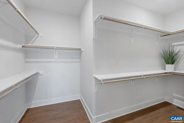 a close view of closet