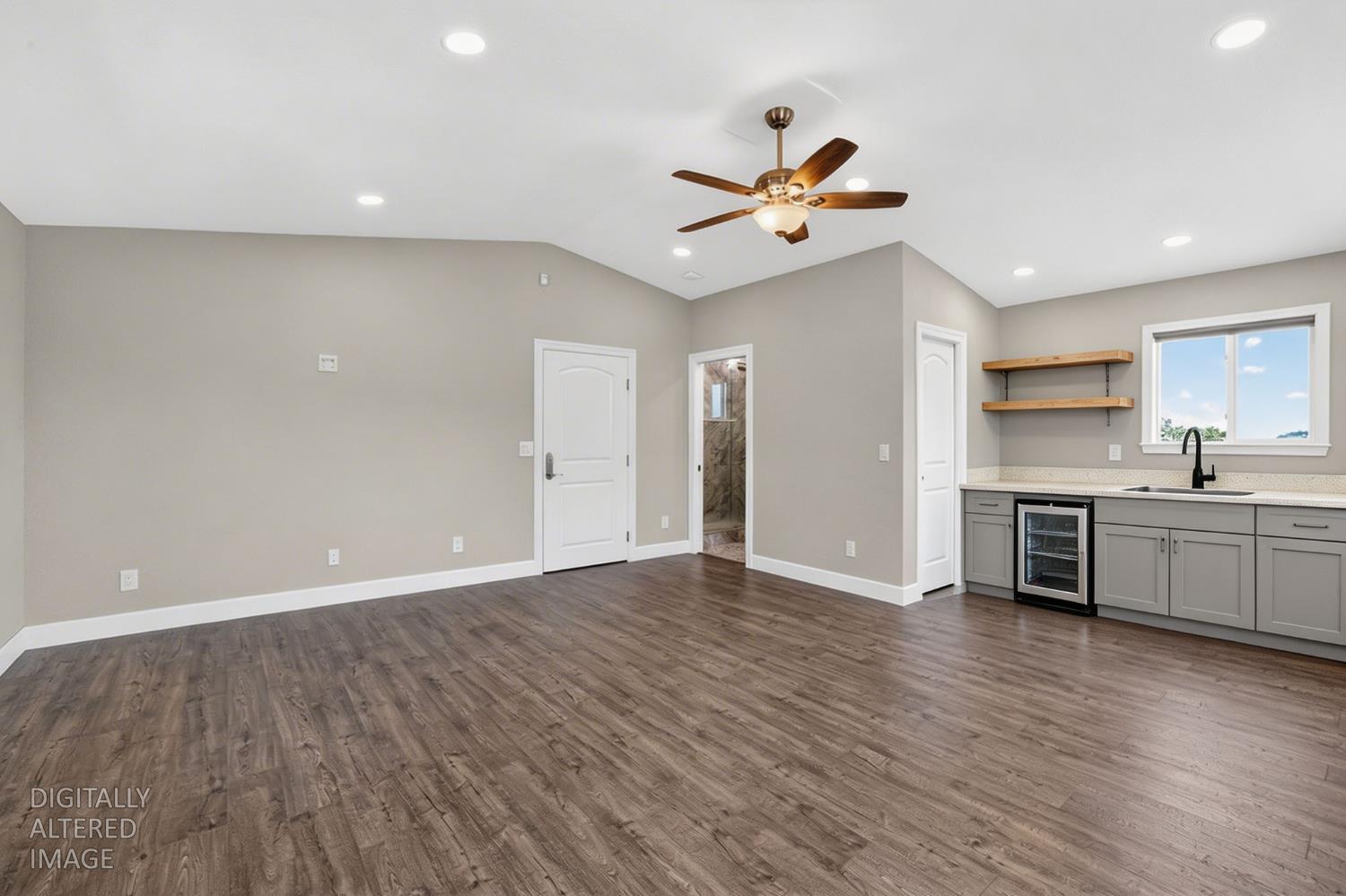 2609 Hastings Drive Rescue, CA 95672 - Photo 84 of 87 In law/ guest unit. Kitchen has been virtually added. Unit currently plumbed for kitchen. NO KITCHEN currently.