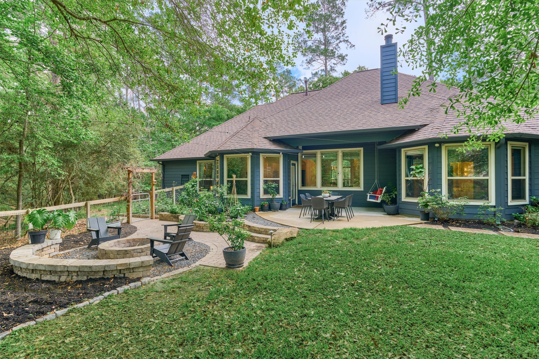 16727 Boothill Road Stagecoach, TX 77355 - Photo 30 of 44 Ultimate peace and privacy in this park-like backyard setting!