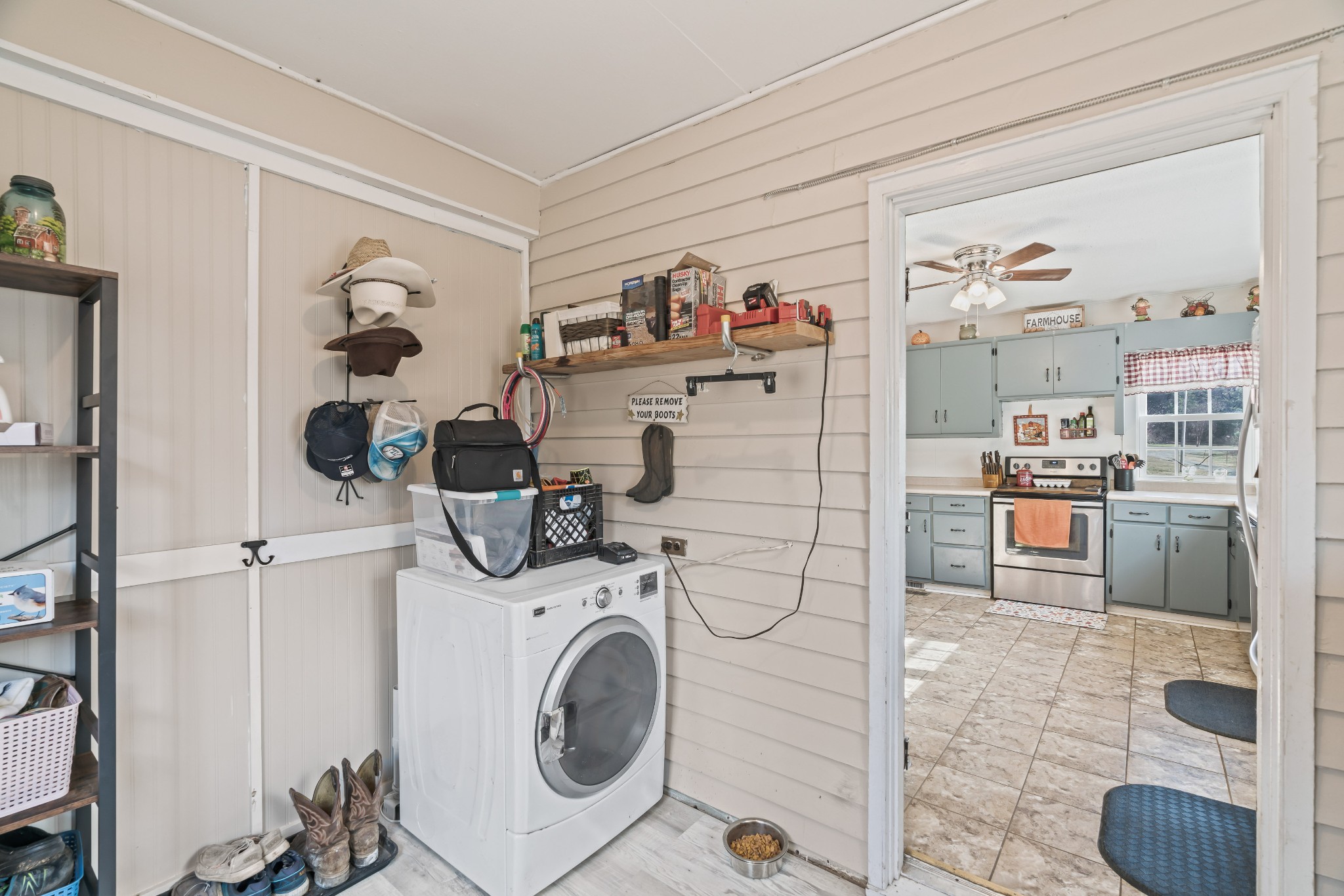 345 Wabash Road Mulberry, TN 37359 - Photo 22 of 63 a storage room with washer and dryer
