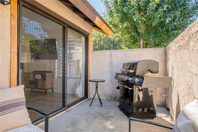 a backyard of a house