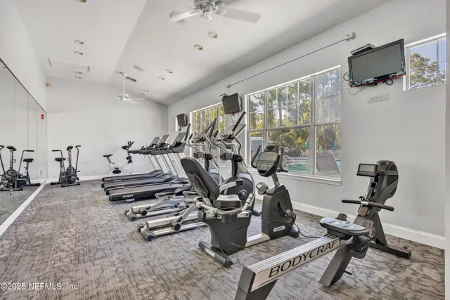 a view of a bench in a garden