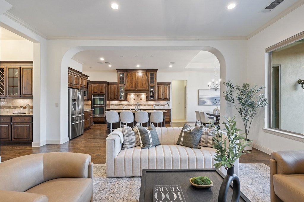 5804 Davenport Divide Road Austin, TX 78738 - Photo 10 of 40 a living room with furniture and wooden floor