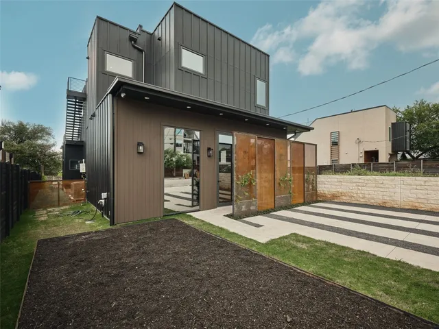a view of a swimming pool with a porch