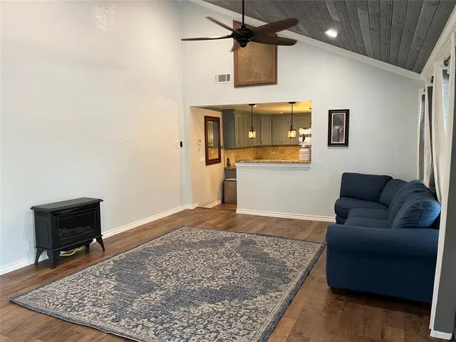 a kitchen with granite countertop cabinets and counter space