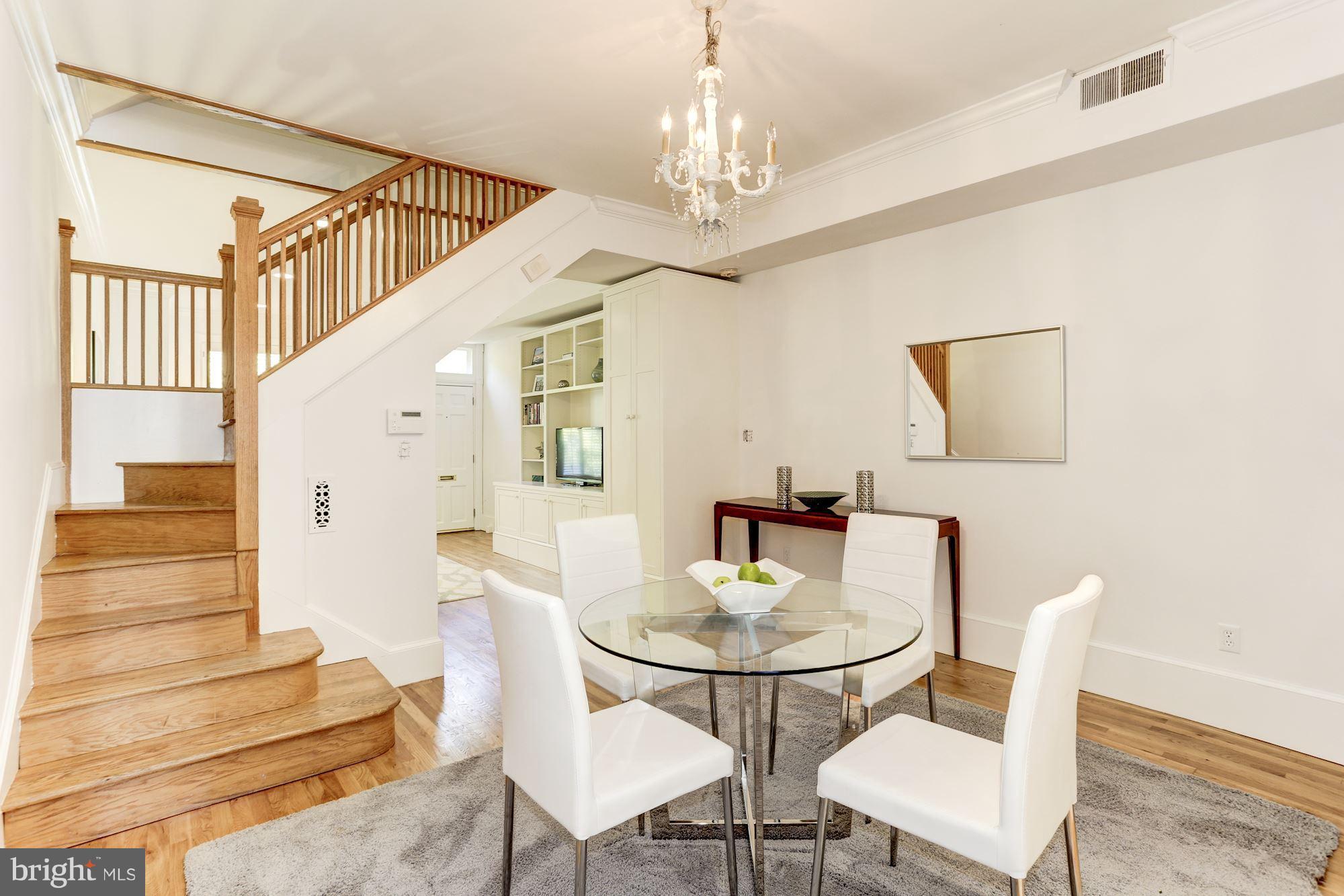 425 5th Street Northeast Washington, DC 20002 - Photo 5 of 21 a view of a dining room with furniture and a chandelier