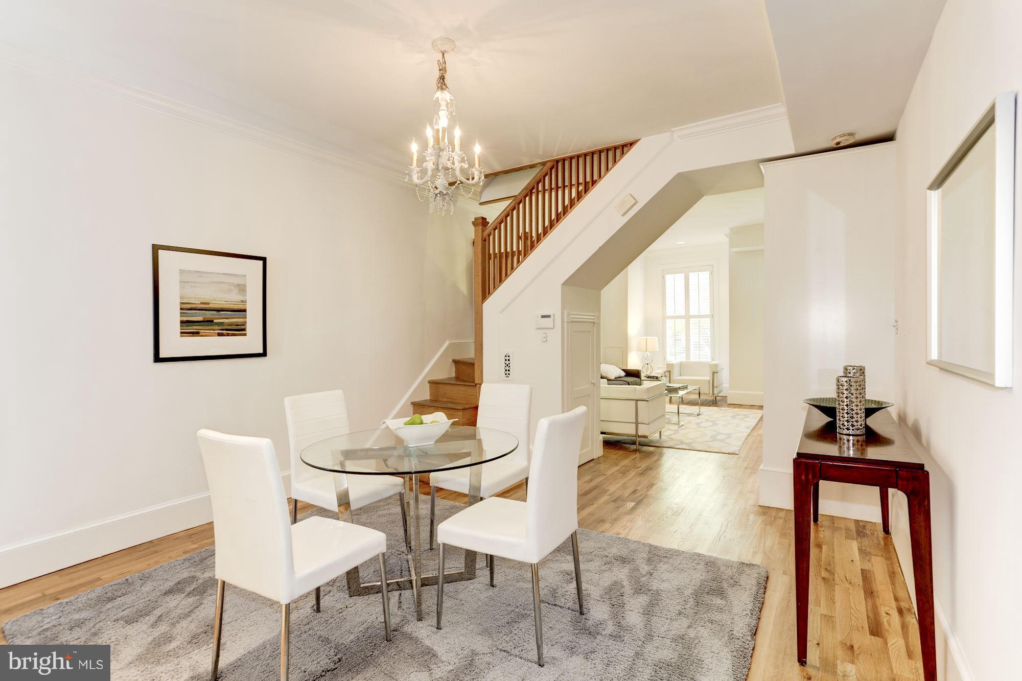 425 5th Street Northeast Washington, DC 20002 - Photo 6 of 21 a view of a dining room with furniture and a chandelier