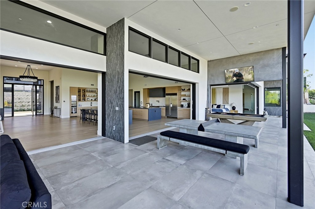 7663 East Corto Road Anaheim Hills, CA 92808 - Photo 43 of 58 Magnificent Loggia -Image on TV is digitally enhanced