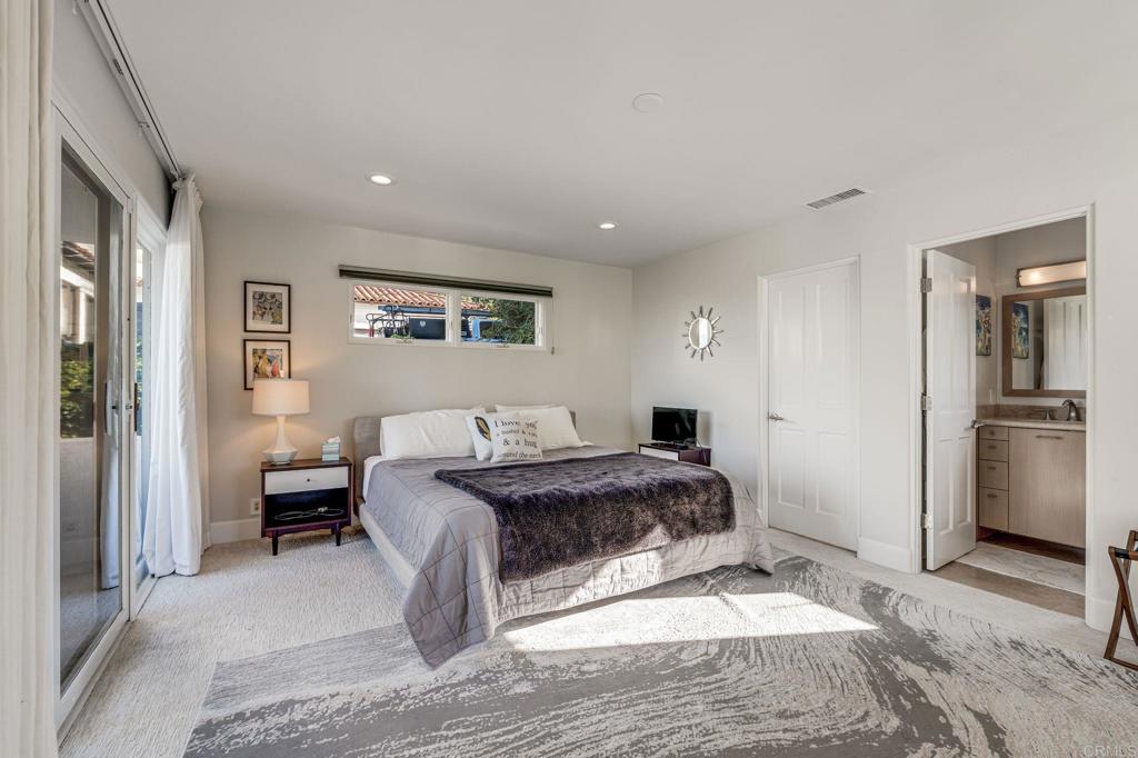 1904 Via Casa Alta La Jolla, CA 92037 - Photo 60 of 60 a spacious bedroom with a bed and a refrigerator