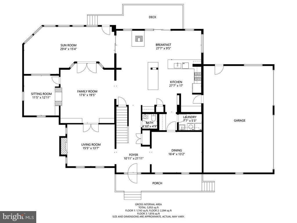 21512 Ripplemead Drive Laytonsville, MD 20882 - Photo 75 of 77 Main Level Floor Plan
