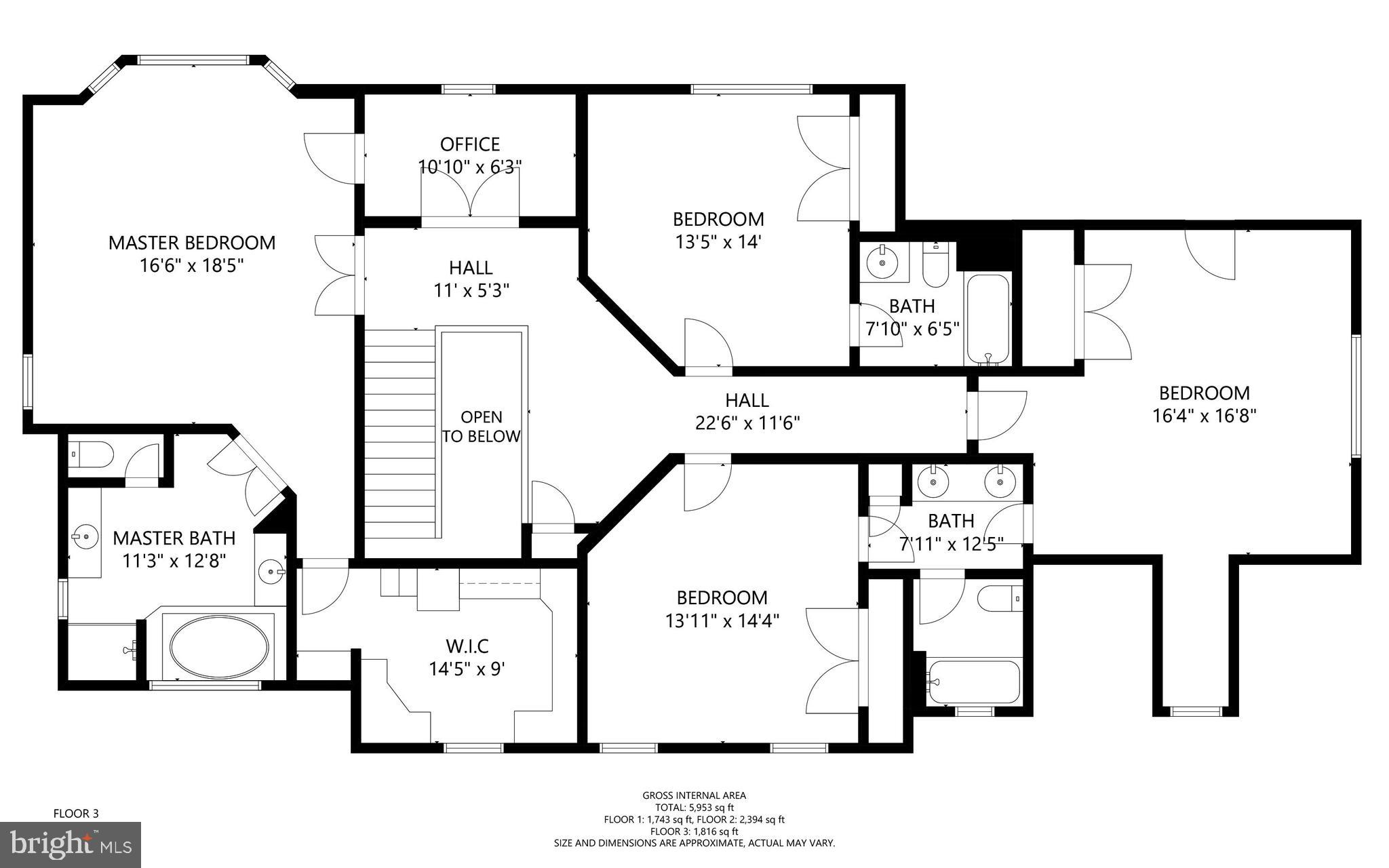 21512 Ripplemead Drive Laytonsville, MD 20882 - Photo 76 of 77 Upper Level Floor Plan