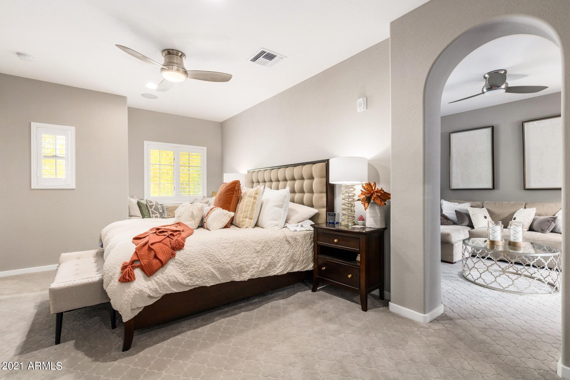 3935 East Rough Rider Road, Unit 1375 Phoenix, AZ 85050 - Photo 21 of 52 Gorgeous Main Bedroom and Sitting Room