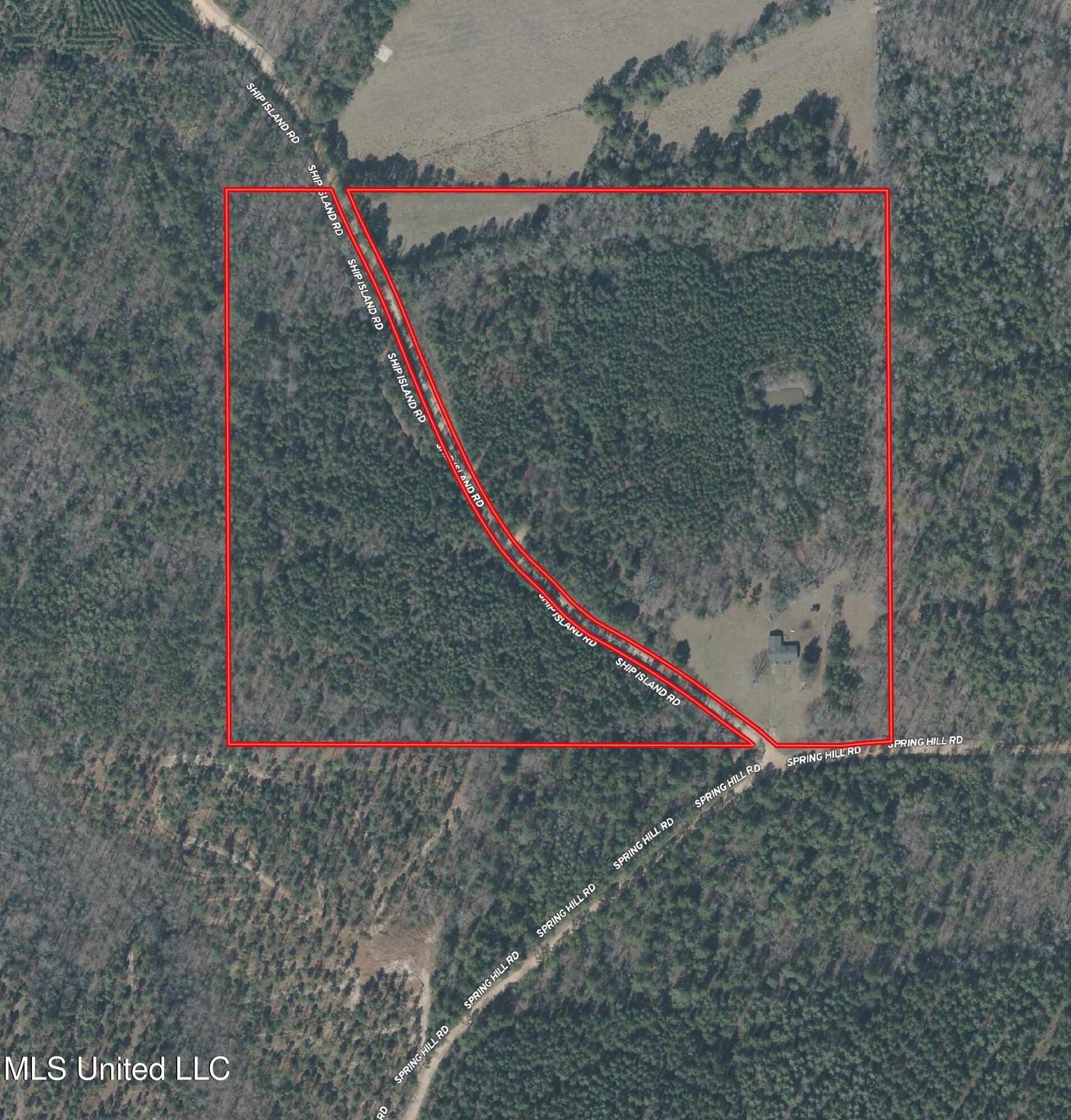 602 Ship Island Road Duck Hill, MS 38925 - Photo 24 of 26 Montgomery 32 Aerial Map