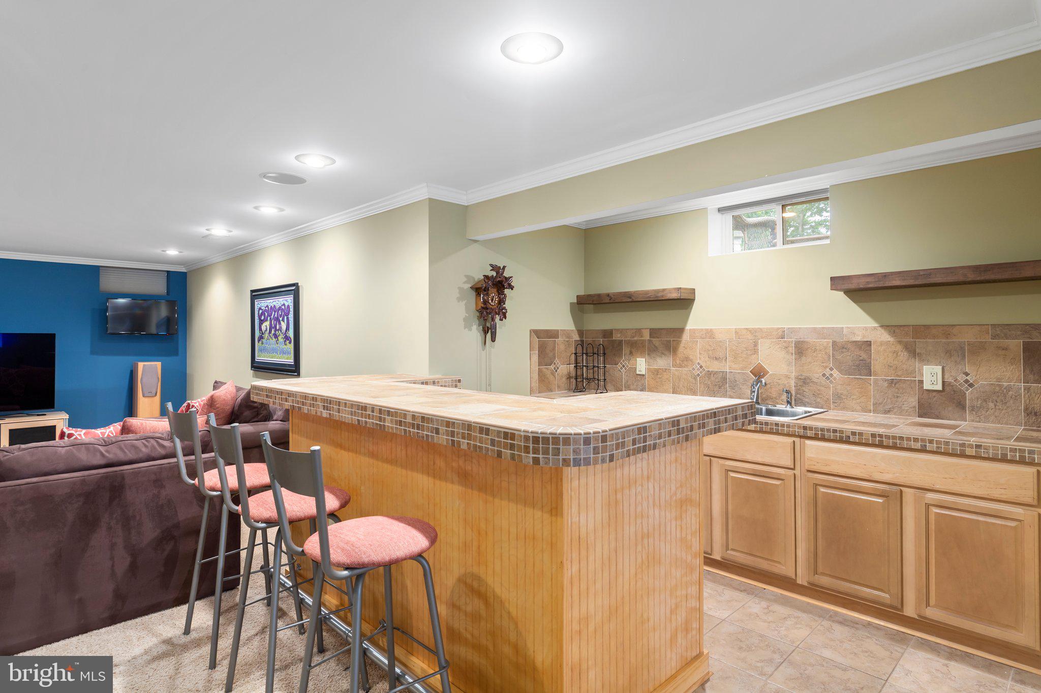 11004 Park Ridge Road Fredericksburg, VA 22408 - Photo 35 of 48 FULL BAR WITH SINK AND MINI FRIDGE