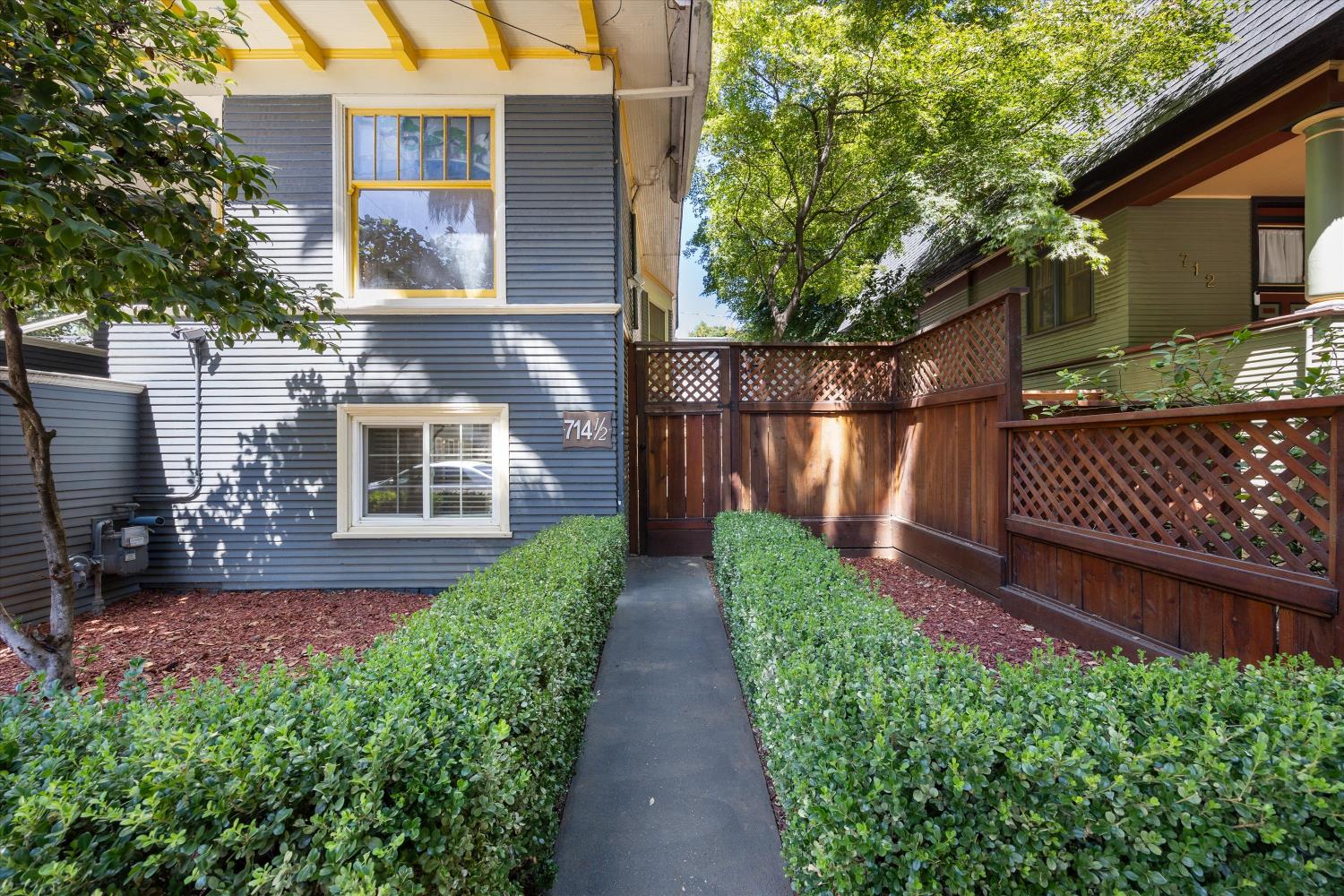 714 18th Street Sacramento, CA 95811 - Photo 27 of 43 a view of a pathway with a garden
