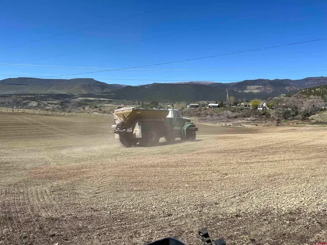 a view of outdoor space with seating space