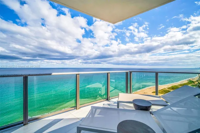 swimming pool view from a balcony