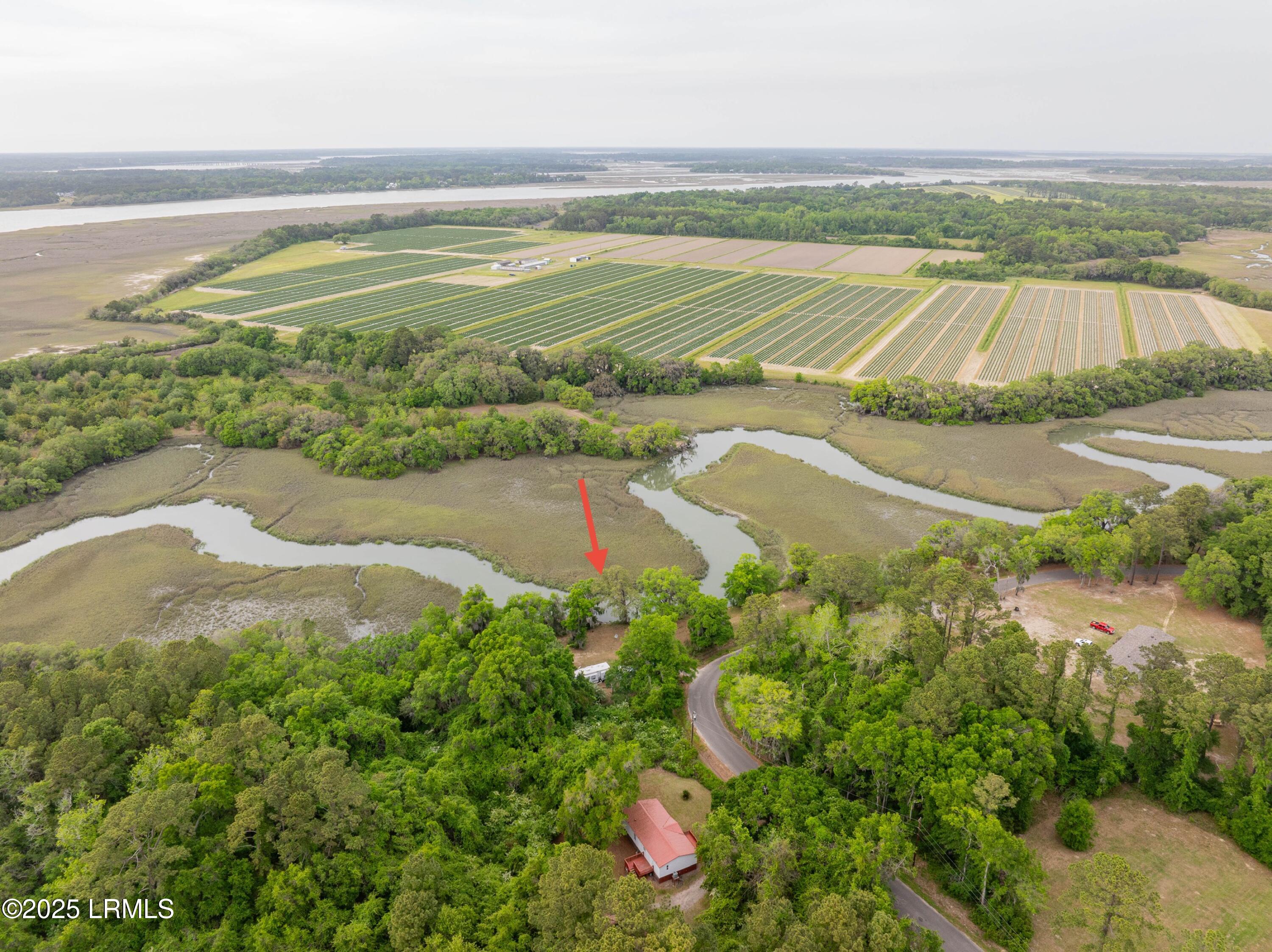 100 Vineyard Point Road St. Helena Island, SC 29920 - Photo 2 of 10 100 Vineyard Pt Rd-Drone 1