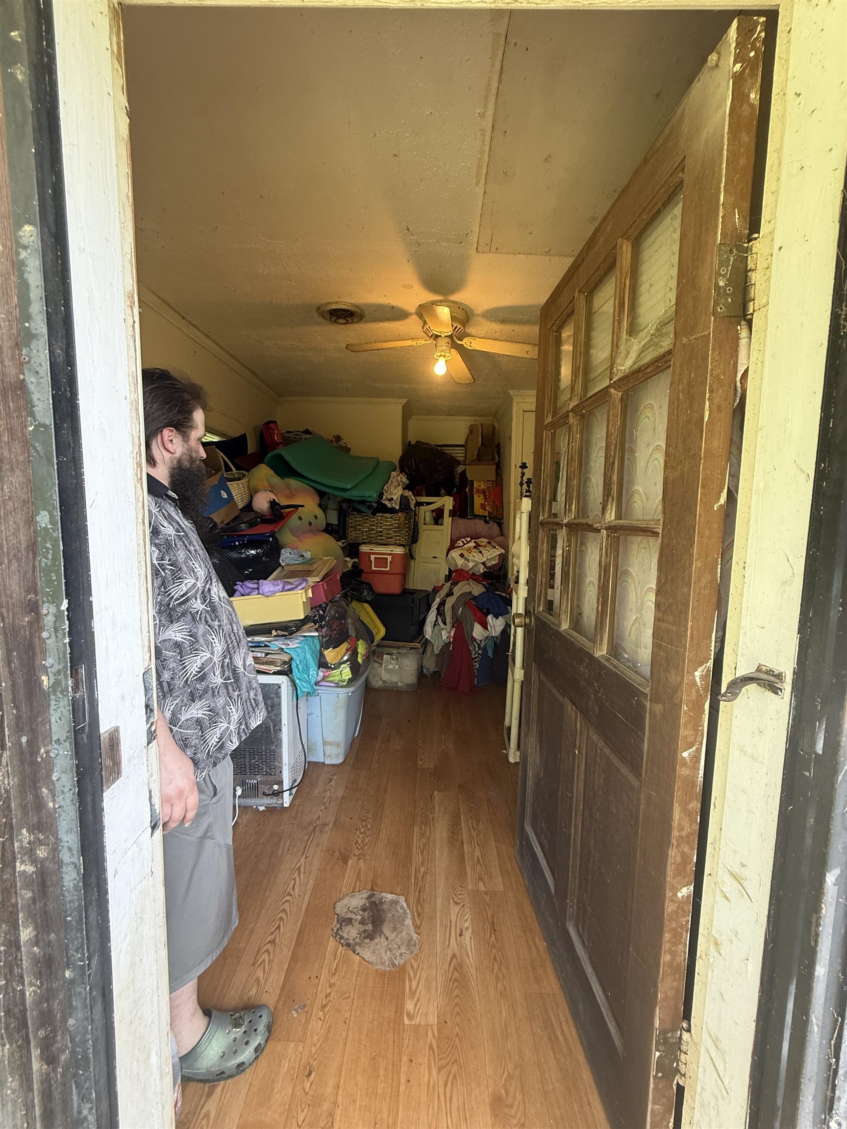 5085 Clinton Road Memphis, TN 38109 - Photo 12 of 36 Storage room with ceiling fan