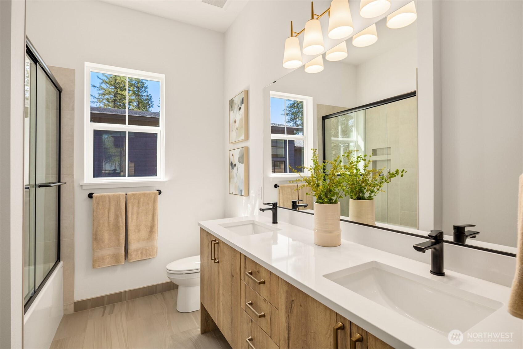 2010 Wanawish Loop Ronald, WA 98940 - Photo 18 of 28 a bathroom with a sink a vanity and a mirror