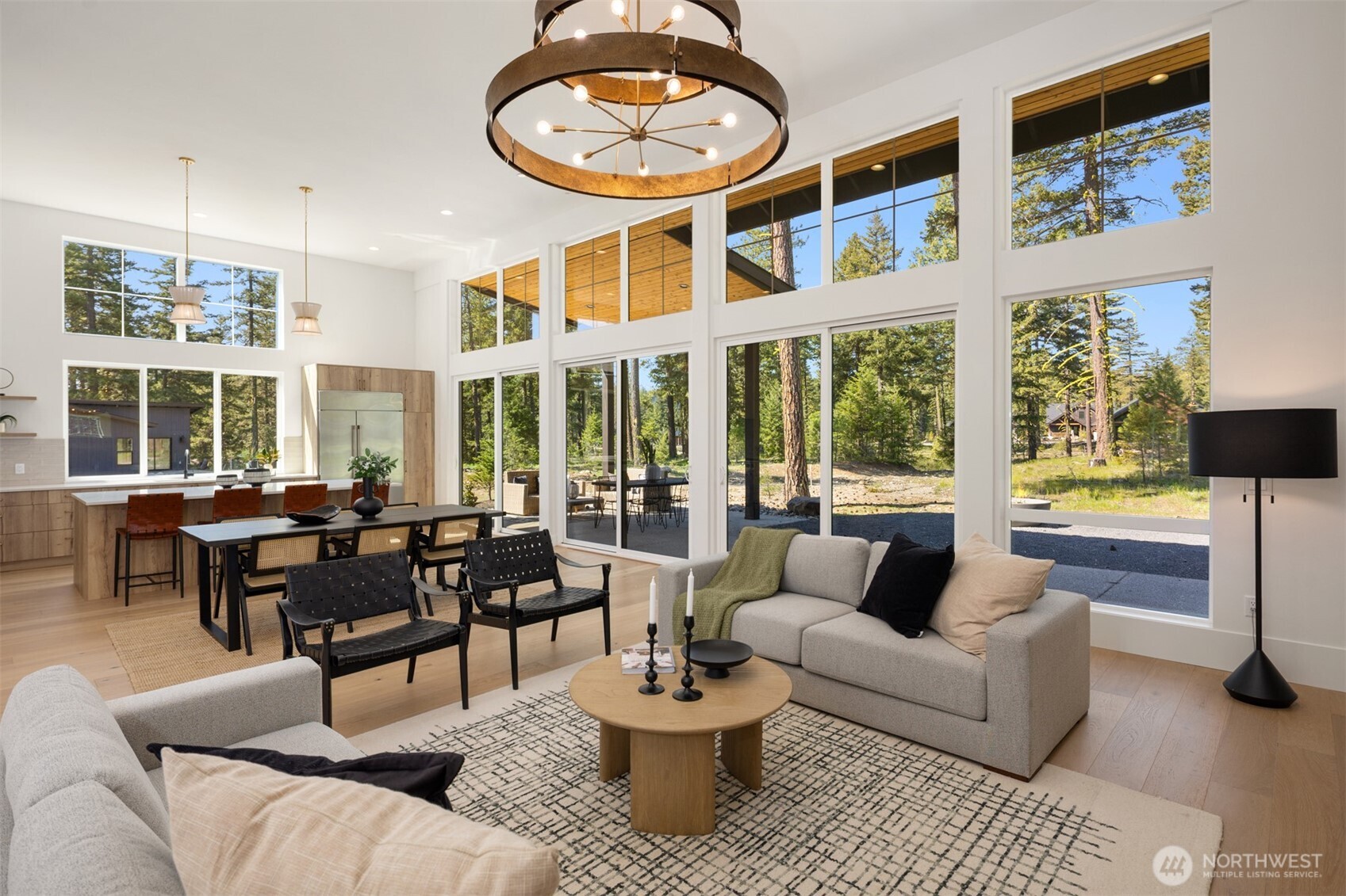 2010 Wanawish Loop Ronald, WA 98940 - Photo 2 of 28 a living room with fireplace furniture and a large window