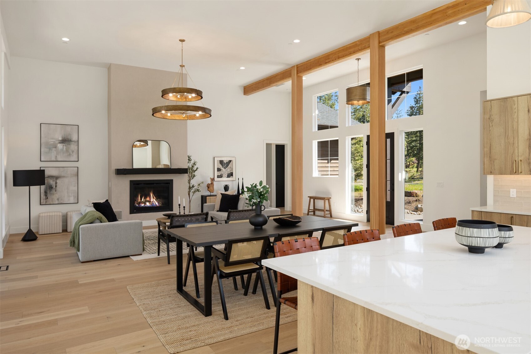 2010 Wanawish Loop Ronald, WA 98940 - Photo 3 of 28 a large kitchen with a table chairs refrigerator and a window