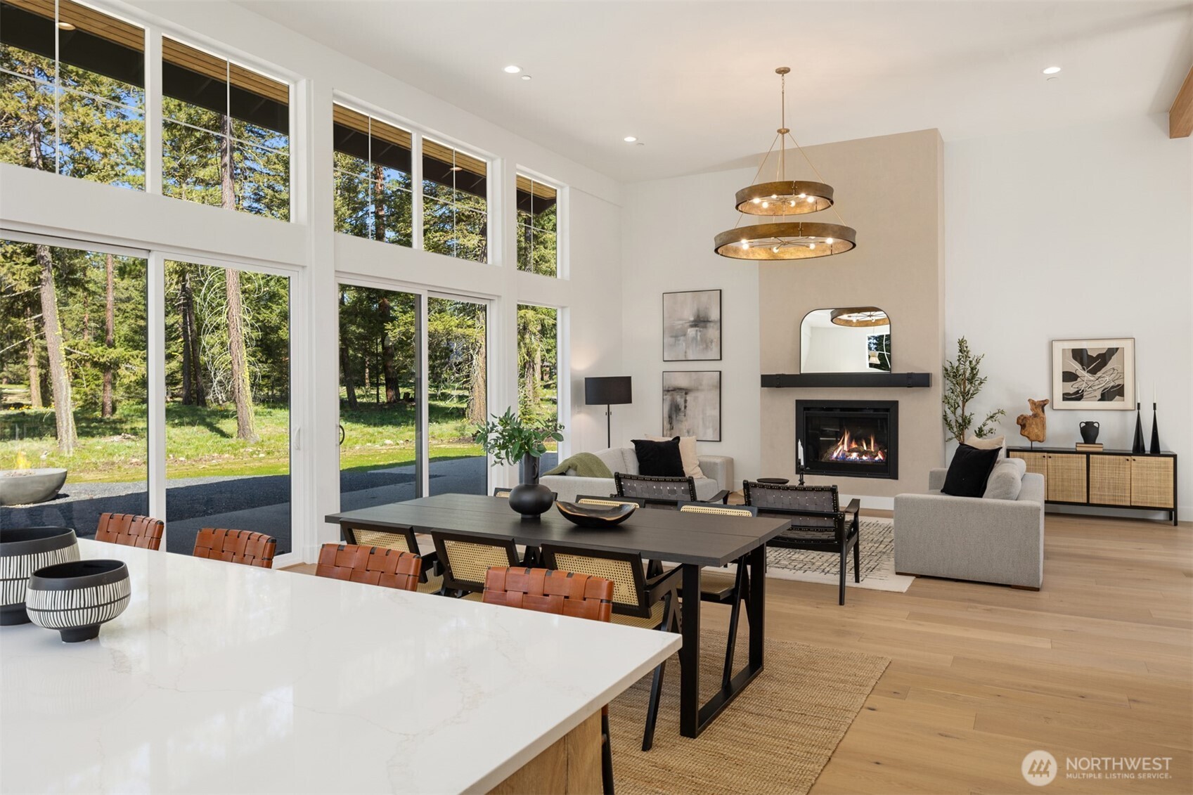 2010 Wanawish Loop Ronald, WA 98940 - Photo 7 of 28 a living room with furniture fireplace and a large window