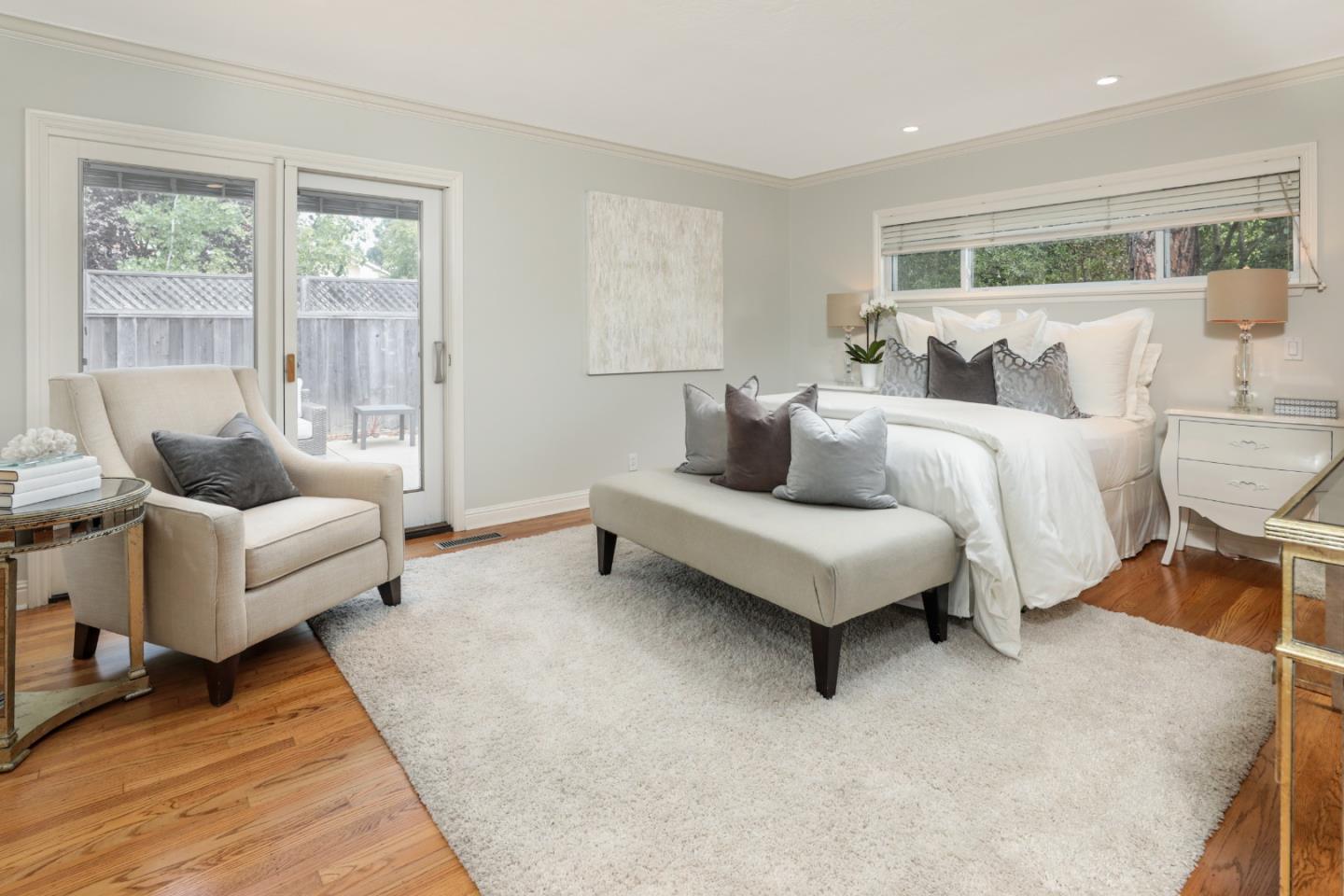 460 Cervantes Road Portola Valley, CA 94028 - Photo 14 of 45 a living room with furniture and a large window