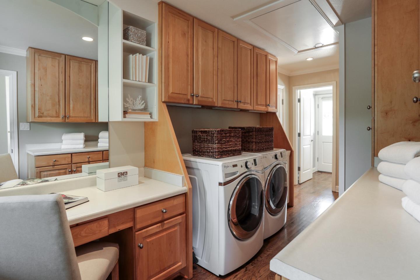 460 Cervantes Road Portola Valley, CA 94028 - Photo 20 of 45 a utility room with sink dryer and washer