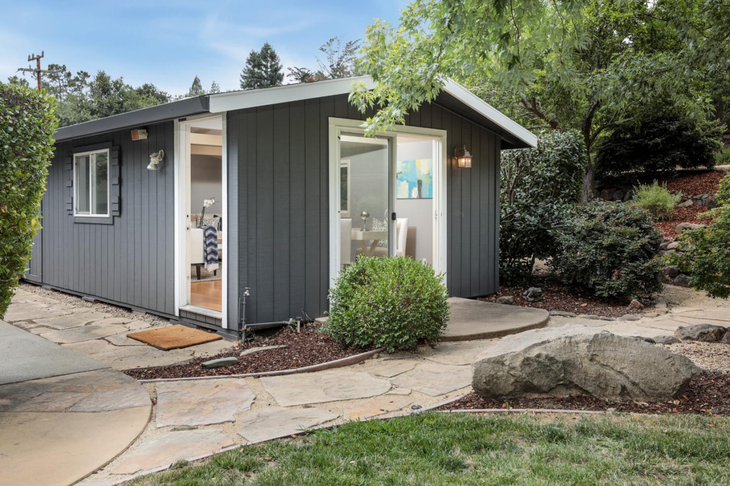 460 Cervantes Road Portola Valley, CA 94028 - Photo 23 of 45 a view of a house with a yard