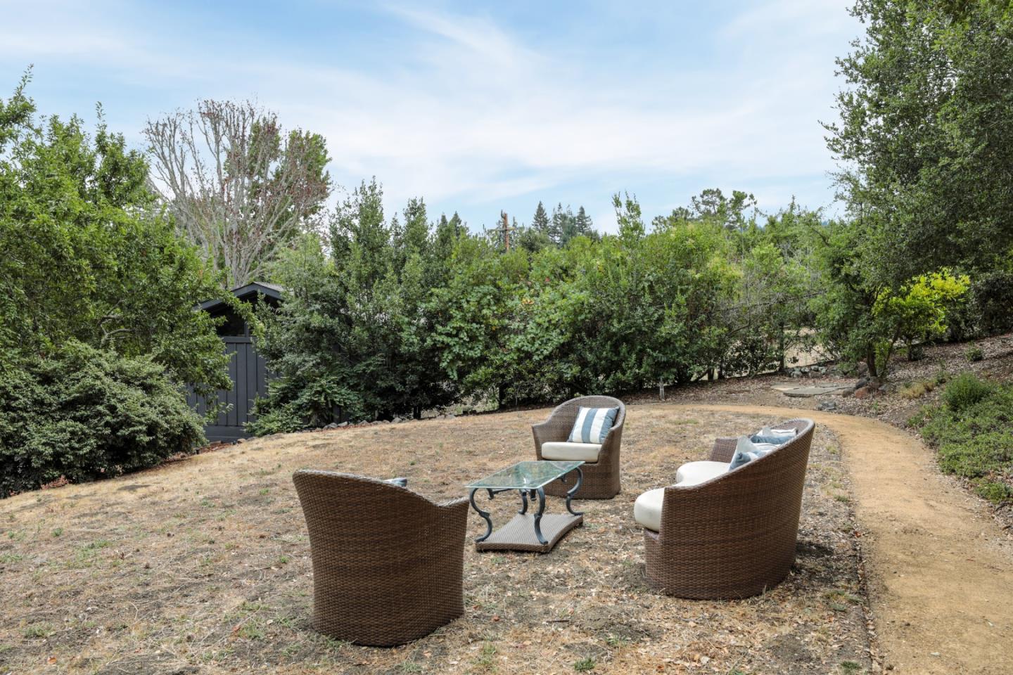 460 Cervantes Road Portola Valley, CA 94028 - Photo 29 of 45 a view of a terrace with furniture
