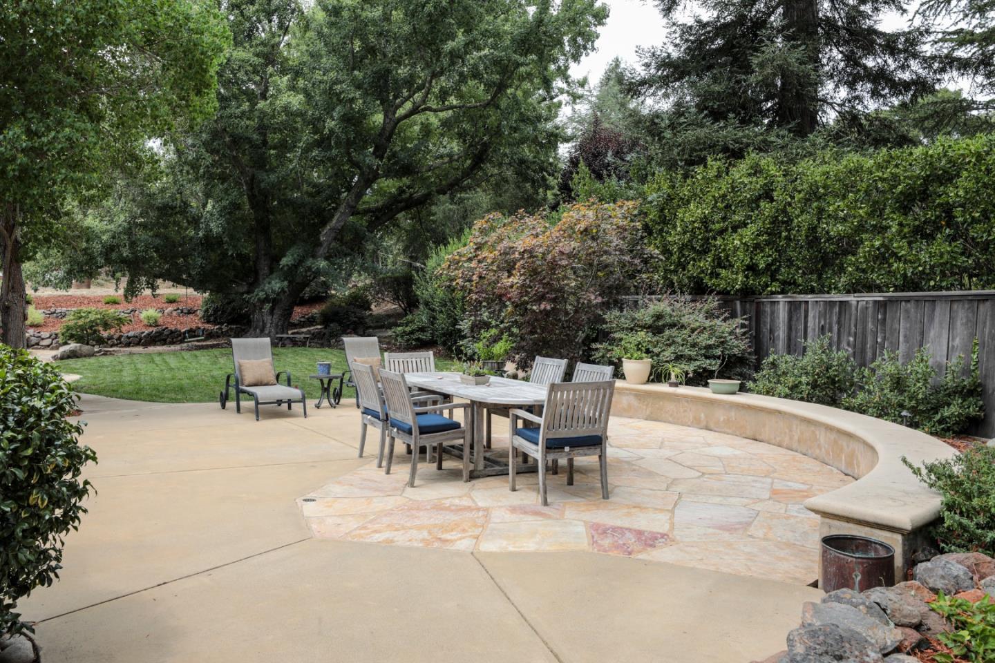 460 Cervantes Road Portola Valley, CA 94028 - Photo 36 of 45 a view of backyard with seating and green space