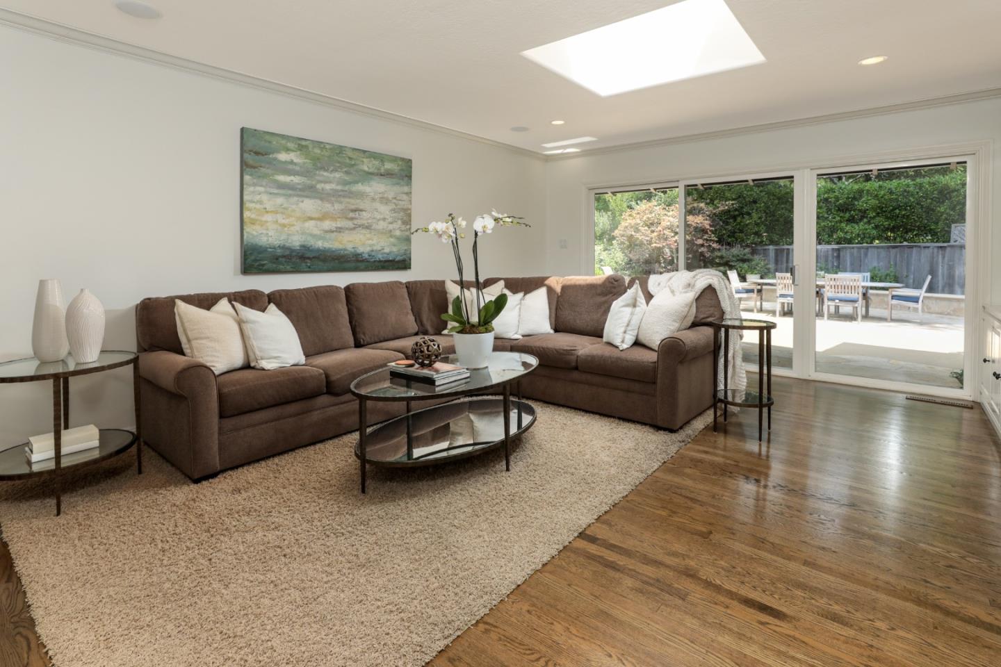 460 Cervantes Road Portola Valley, CA 94028 - Photo 9 of 45 a living room with furniture and a large window
