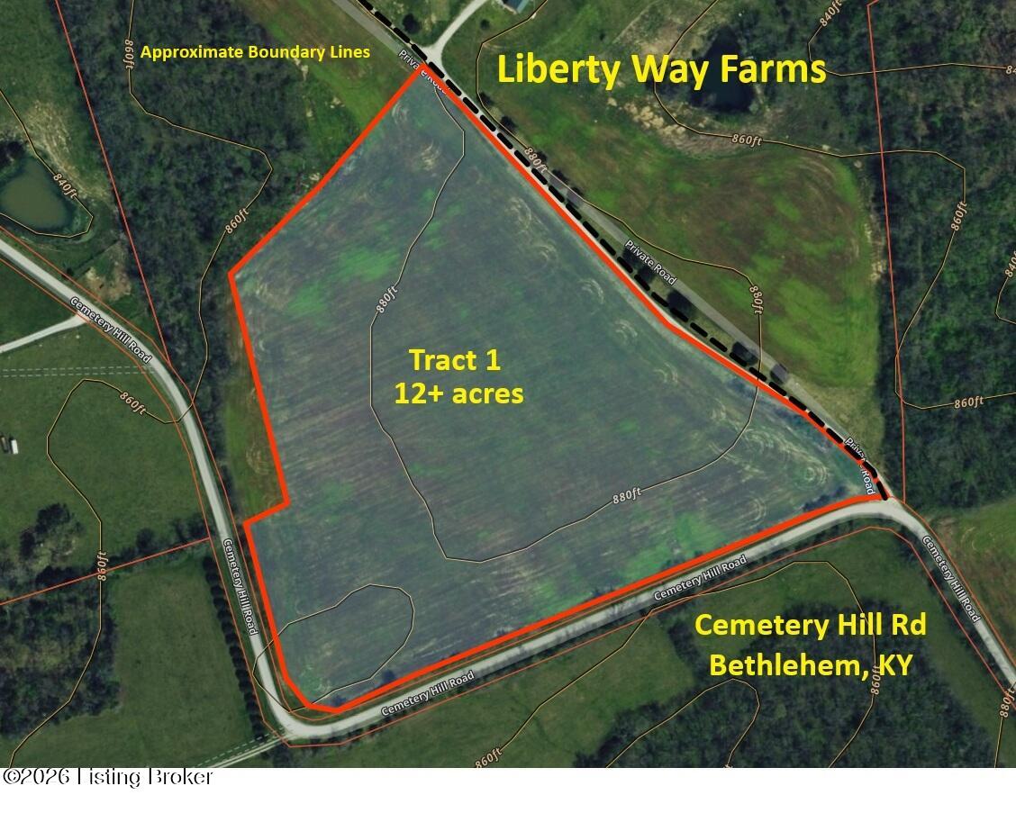 1 Cemetery Hill Road Bethlehem, KY 40007 - Photo 2 of 15 Liberty Way Farms Tract 1 aerial