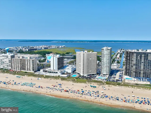 a view of a city with tall buildings