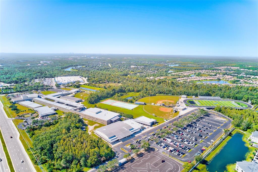 20306 Oak Key Court Tampa, FL 33647 - Photo 45 of 46 an aerial view of residential houses with outdoor space and swimming pool