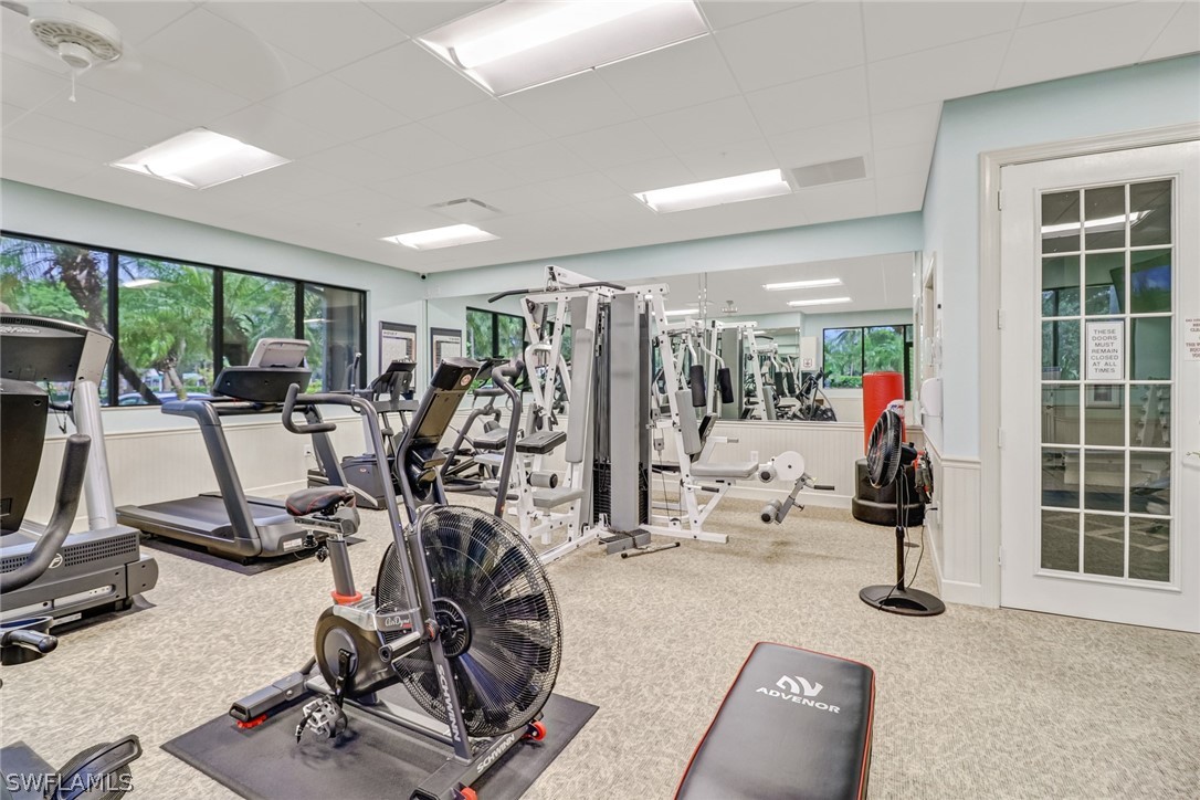 14101 Brant Point Circle, Unit 3303 Fort Myers, FL 33919 - Photo 28 of 30 a view of a room with gym equipment