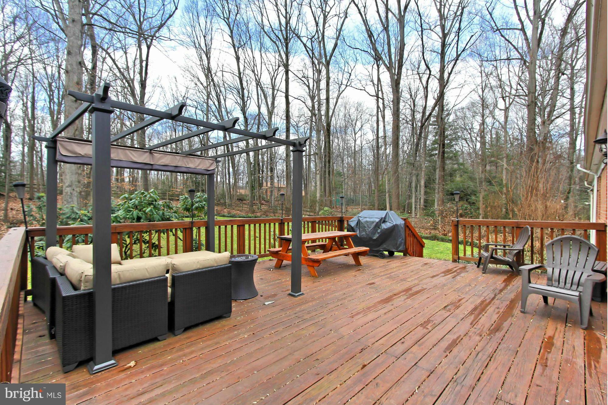 7376 Clifton Road Clifton, VA 20124 - Photo 20 of 25 Private deck opens to level backyard