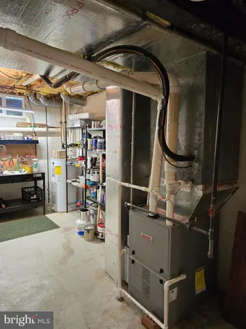 a view of storage and utility room