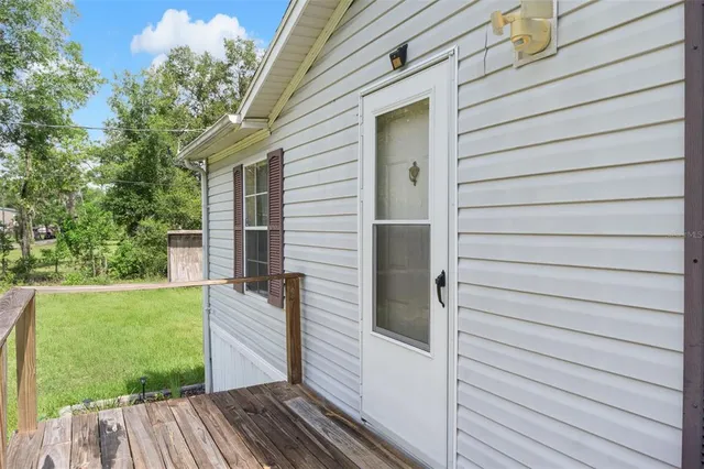 a view of outdoor space and deck
