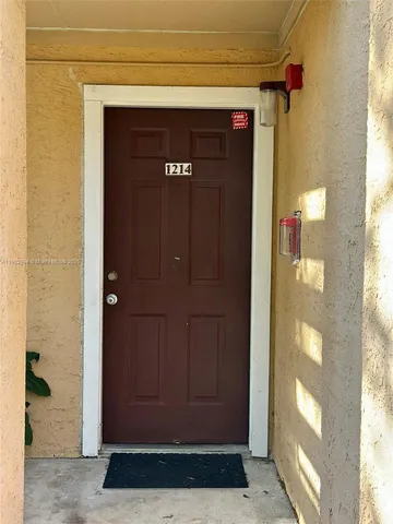 a view of front door