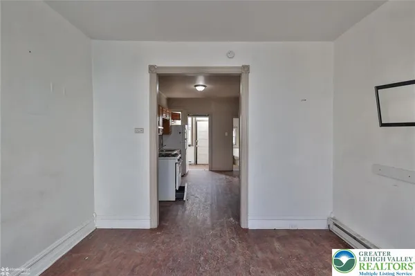 wooden floor in a room