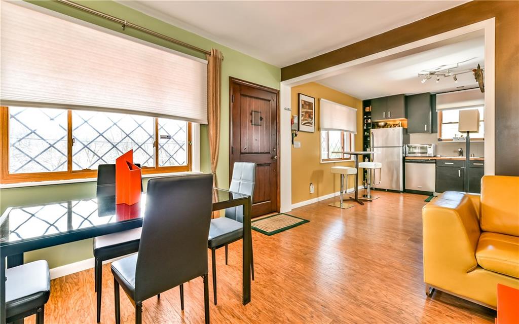 Open into the upscale kitchen