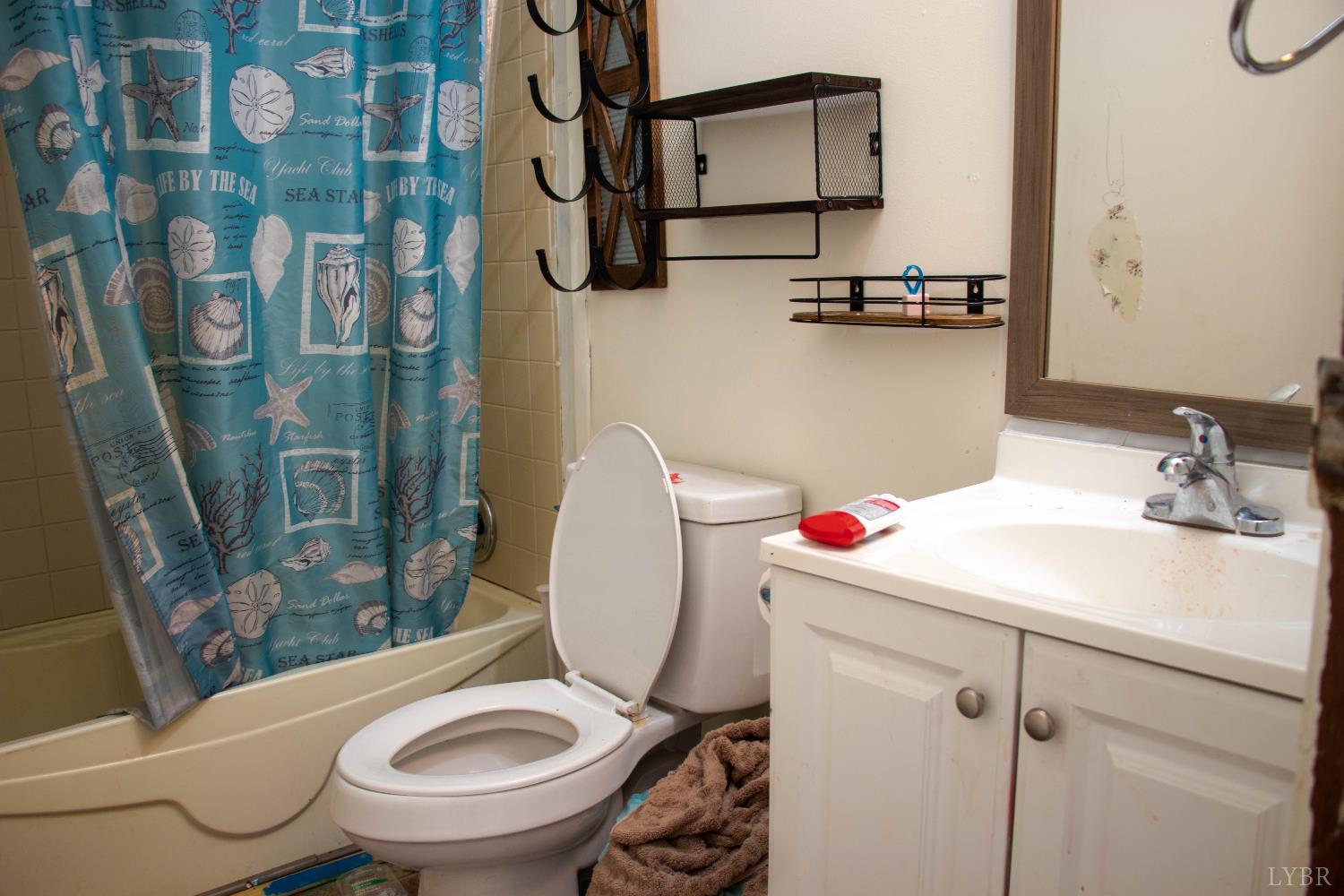 3156 Owens Mill Road Gretna, VA 24557 - Photo 20 of 31 a bathroom with a sink toilet and shower