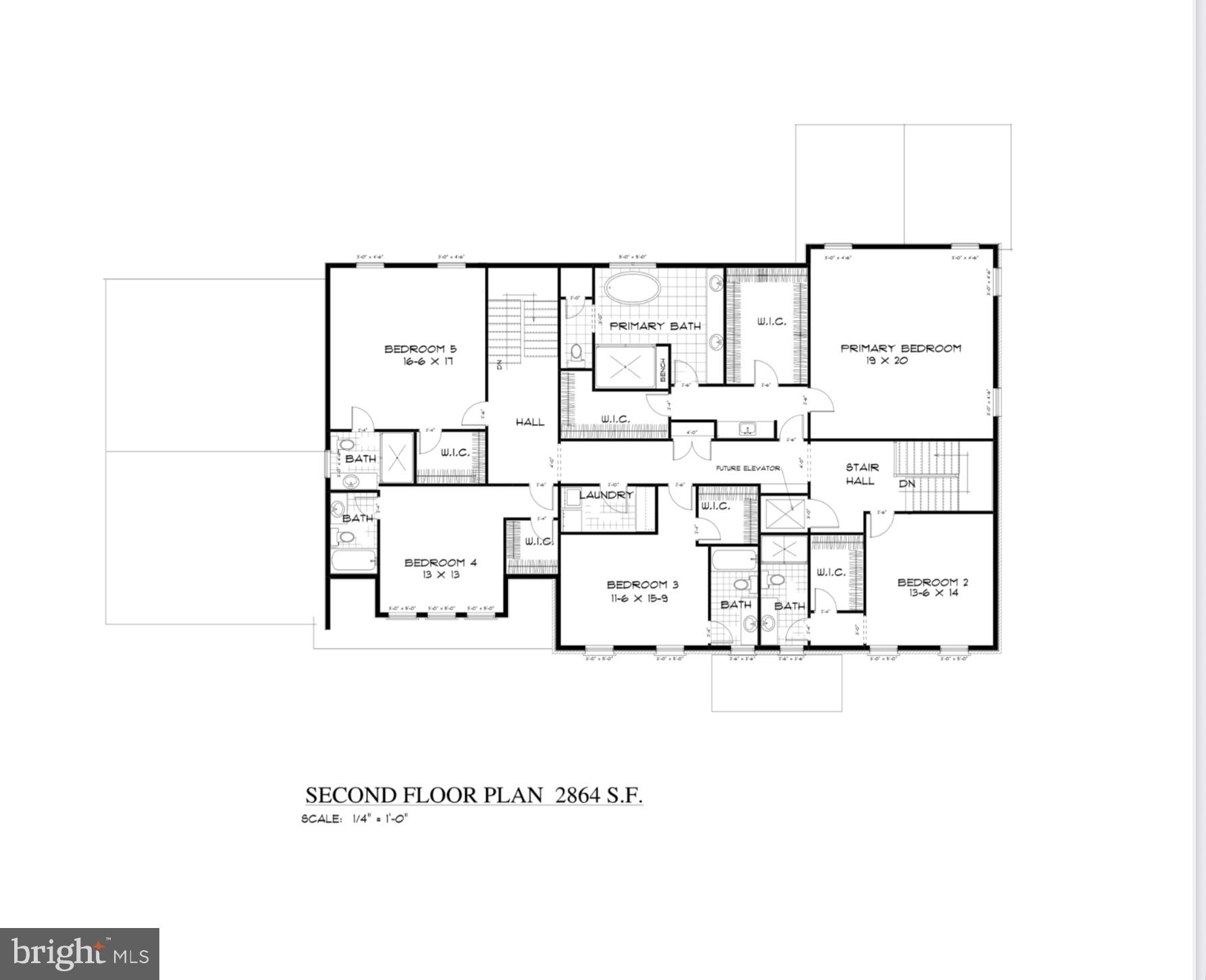 1142 Cameron Road Alexandria, VA 22308 - Photo 4 of 5 Spacious second-floor blueprint design.