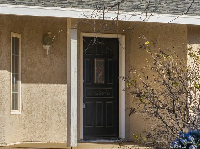 a view of front door of house
